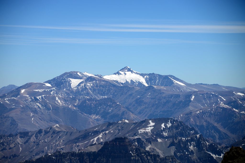 41 Cerro del Tambillo In The Distance Morning From Aconcagua Camp 2